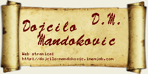 Dojčilo Mandoković vizit kartica